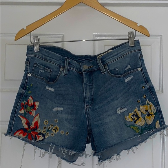 Blank NYC Pants - BLANKNYC- embroidered Relaxed Hiker Short.